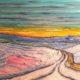 The Snowy Road to Pine Ridge original oil painting by Wendy Jane Bantam